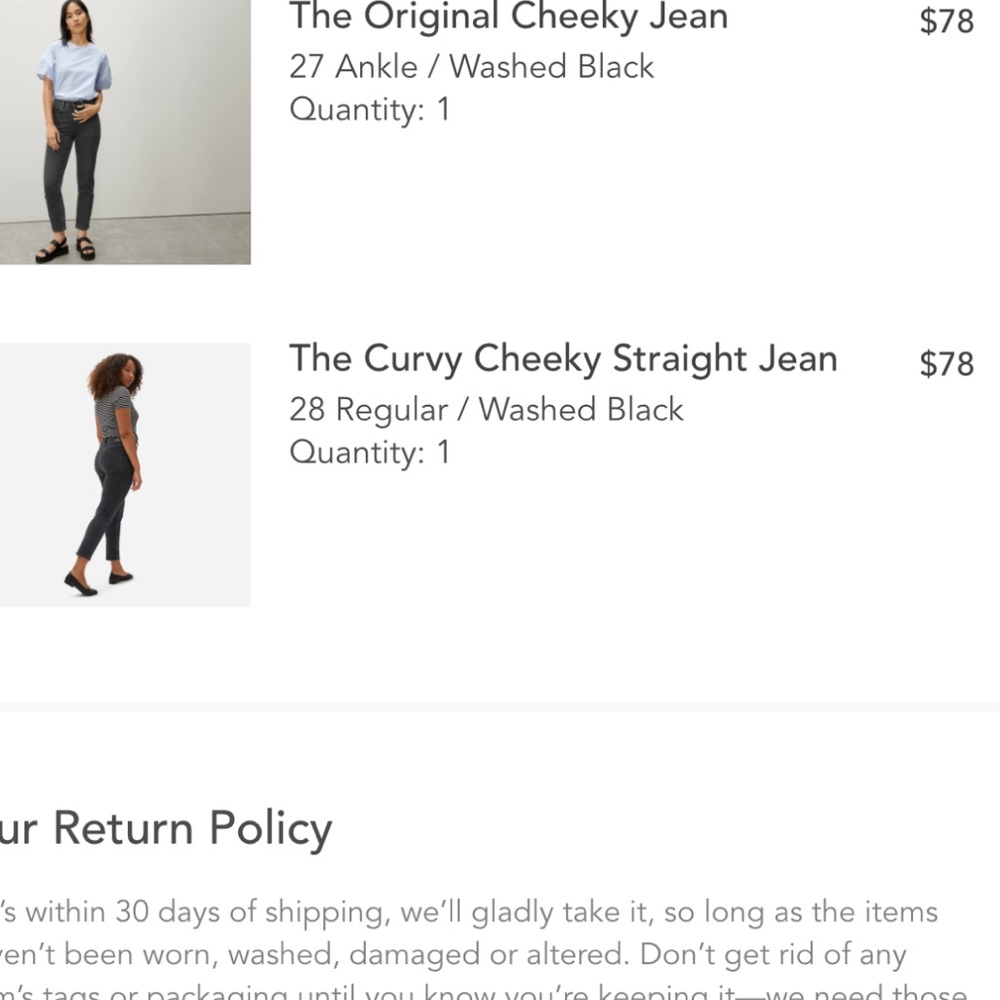 Everlane the Curvy Cheeky Straight Jean - Picture 5 of 5